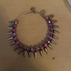 Alex and ani rare purple spike bracelet